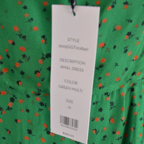 NWT Veronica Beard Amal 100% Silk Dress Sz 10 - Picture 10 of 11